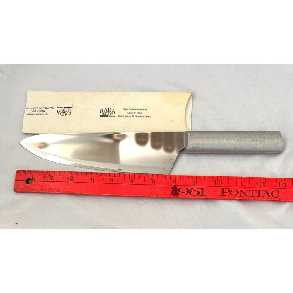 Rada Cutlery French Chef Knife Stainless Steel Blade with Aluminum Handle Made i